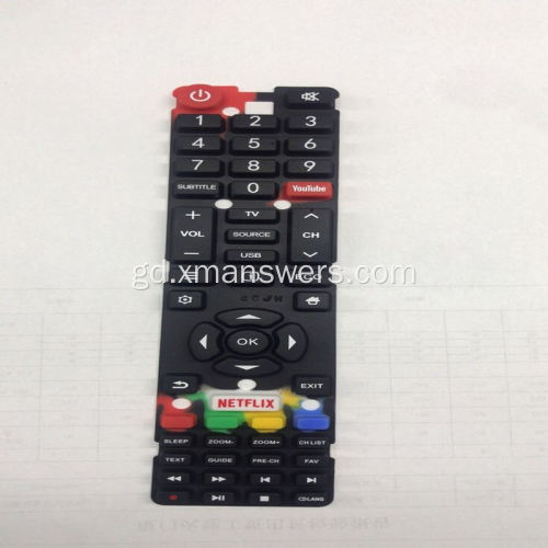 Custom remotcontrol conductive putan rubair keypad silicone